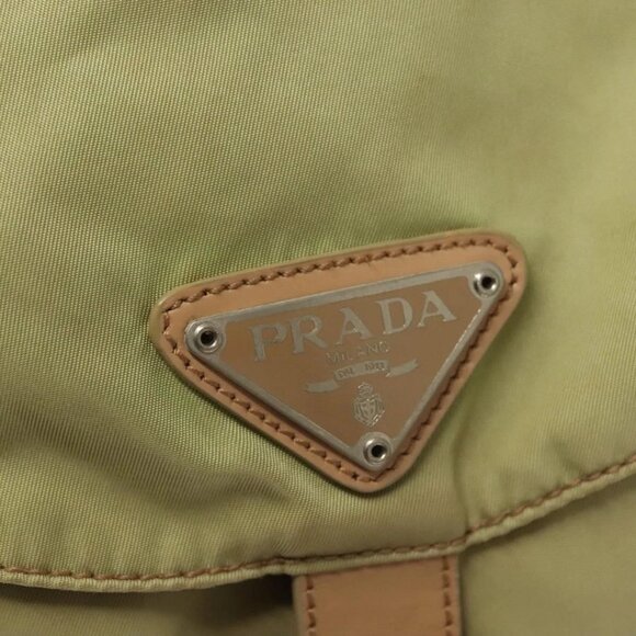 PRADA Backpack Nylon Beige Silver Auth bs28213 main image 15